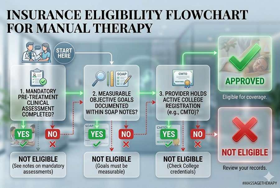 Insurance Eligibility Flowchart for Manual Therapy