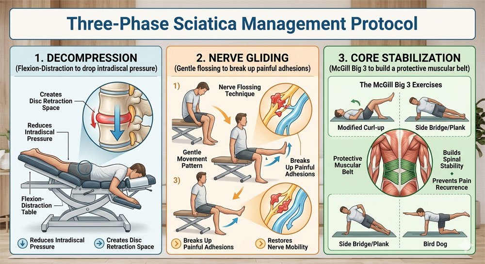 Three-Phase Sciatica Management Protocol
